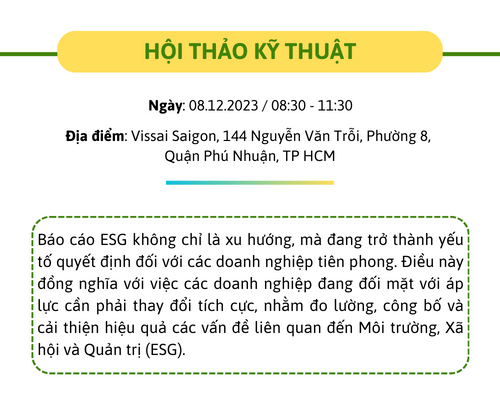 Hội thảo ESG