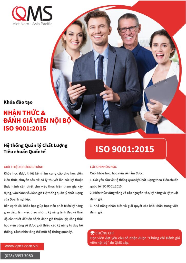 Đánh giá viên nội bộ ISO 9001:2015 năm 2023