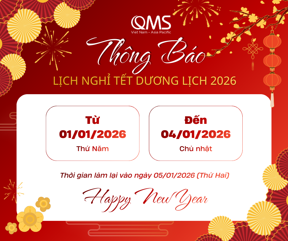 Thông báo lịch nghỉ tết dương lịch 2026